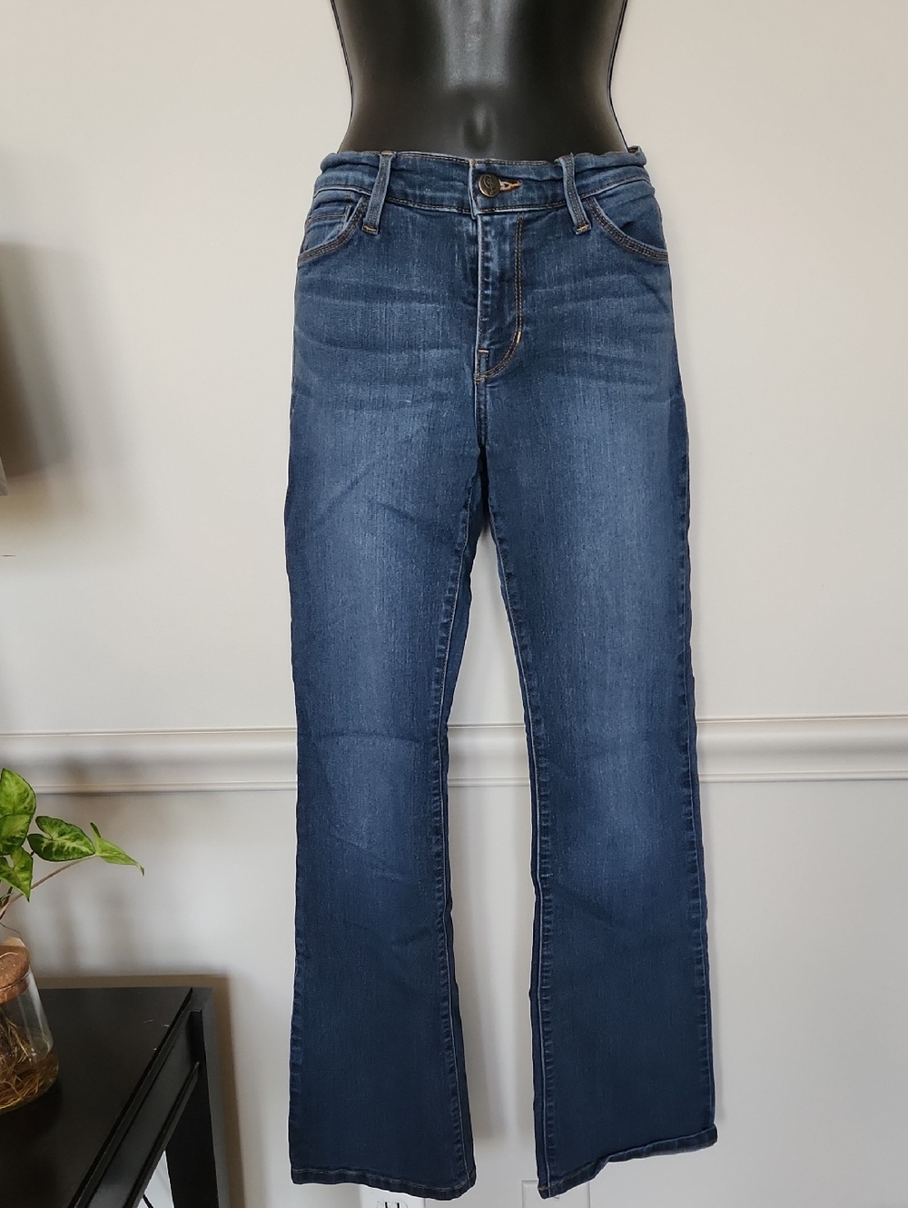 Cosmic Blue Love Dark Blue Flare Jeans